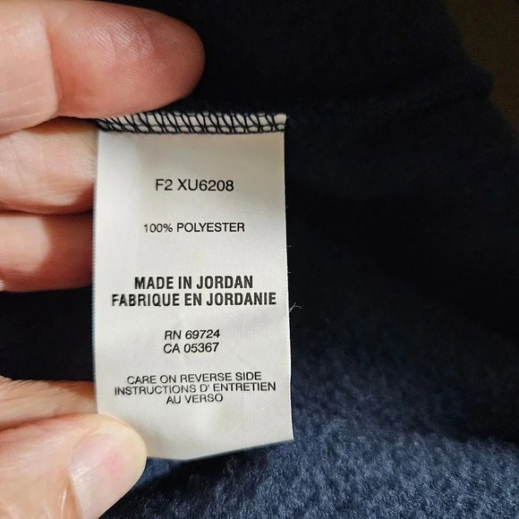 Columbia Fleece Sweater Unisex Medium Navy 1/2 Zip Mock Neck Pullover Outdoor - Picture 5 of 13